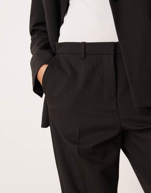 Mango - Boreal - Elegante broek met rechte pijpen in zwart, deel van co-ord set, 5 van 5