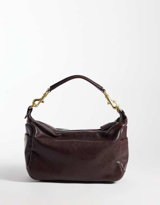 Mango borsa a spalla con dettaglio tasca bordeaux, 4 di 4