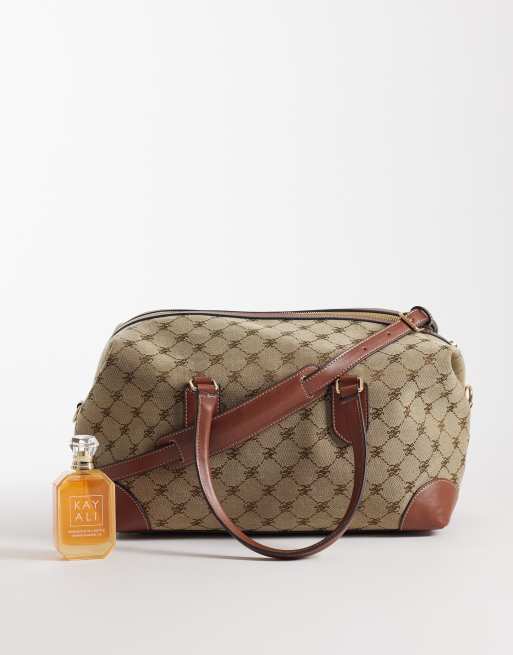 Mango - Borsa bowling marrone medio con monogramma, 2 di 4
