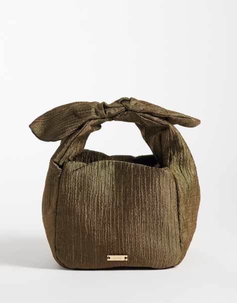Mango - Borsa color muschio con dettaglio annodato - view 1