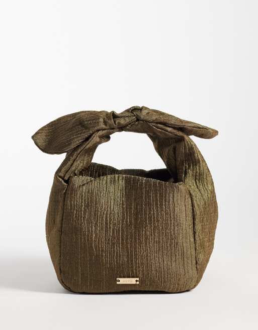 Mango borsa con dettaglio annodato marrone, 1 di 4