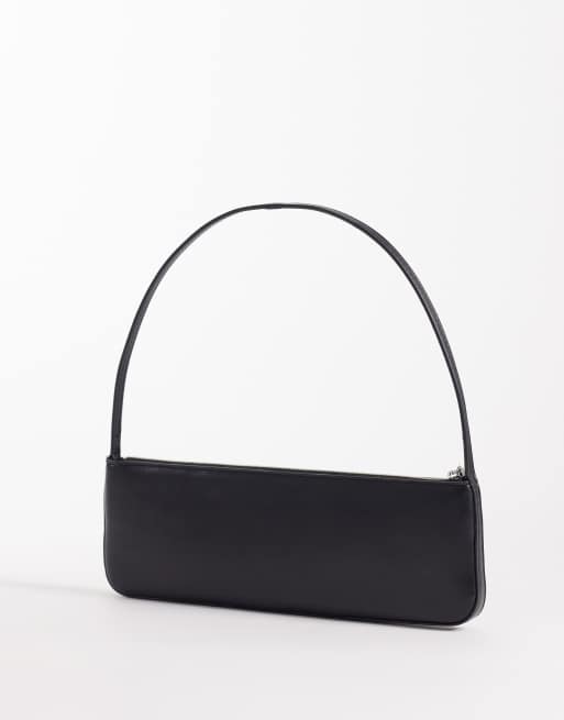 Mango - Borsa da spalla classica nera, 4 di 4