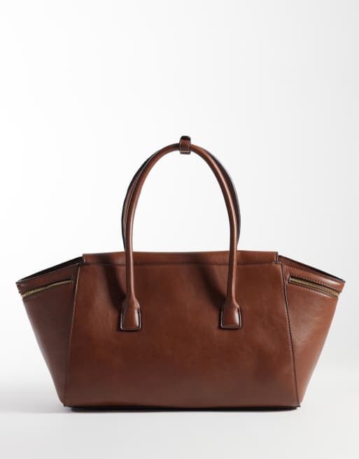 Mango borsa grande da città marrone, 4 di 4