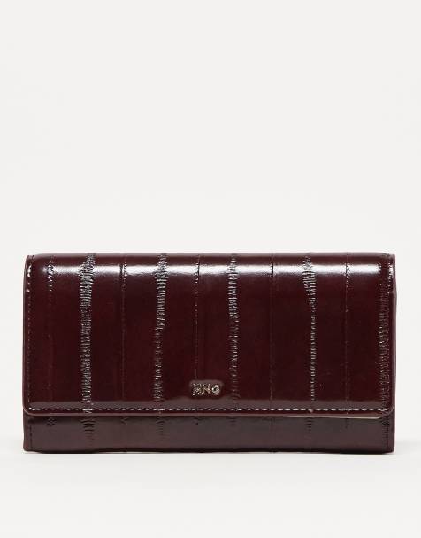 Mango - Borsetta color rosso ciliegia testurizzata con cuciture a vista - view 1