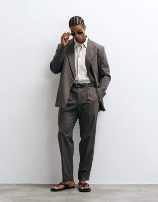 Mango Boston Regular Fit Suit Pants In Gray