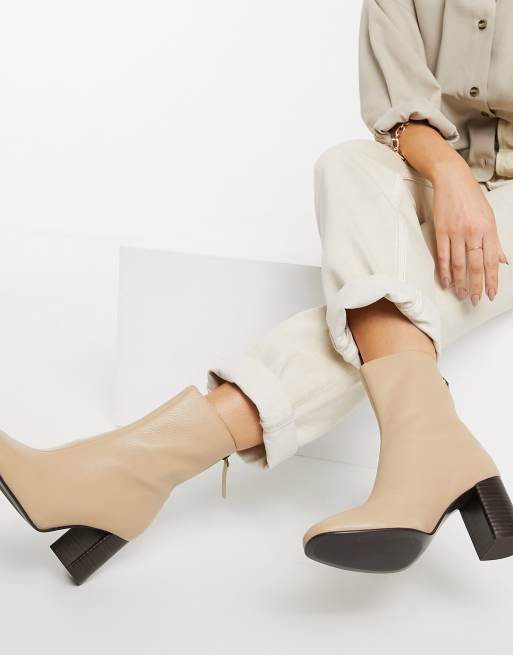 Bottes beige mango sale