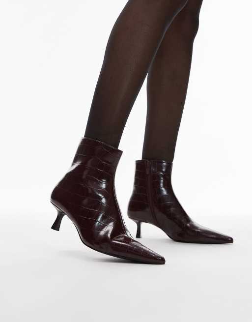 Bottines bordeaux mango online