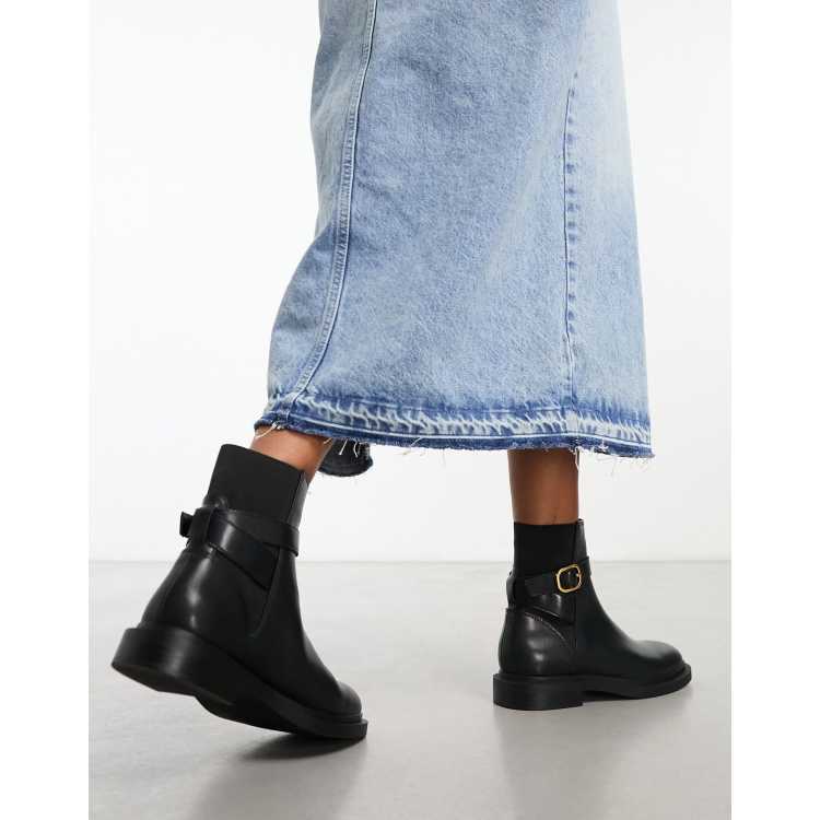 Mango Bottines avec boucle Noir ASOS