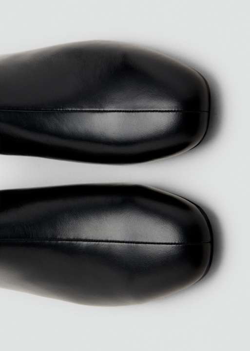 Mango - Bottines en cuir à bout rond - Noir, 4 de 4