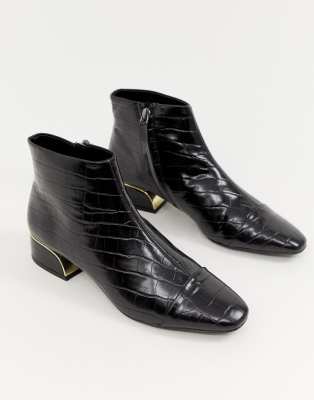 bottines imitation croco