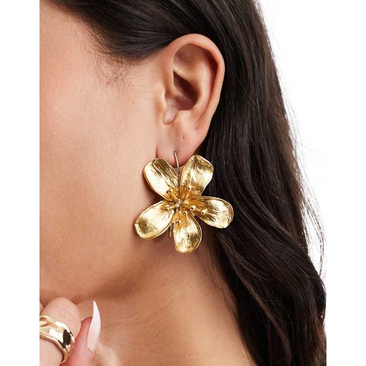 Boucles D’Oreilles Femme Fleur – Pendantes élégantes Pour Quotidien Ou Soirée