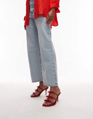 Mango Bow Detail Slip On Heels