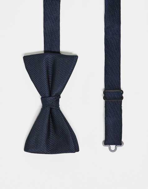 Mango bow tie in navy - view 1
