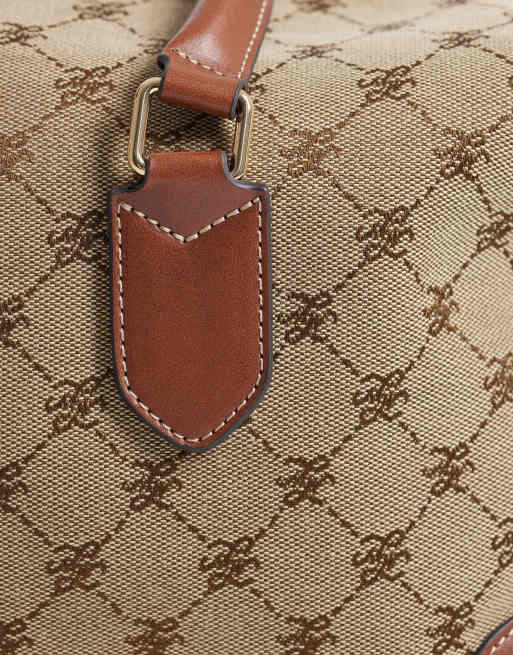 Mango - Bowler bag met monogram in middenbruin, 3 van 4