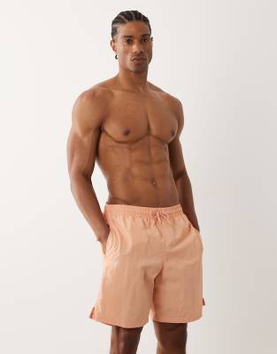 Mango boxer style swim shorts in orange orange 11590₽