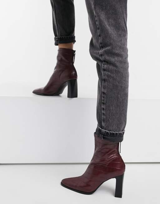 Ankle Boots Mango Stiefelette Mit Boots Spitze Ankle Boots Aus