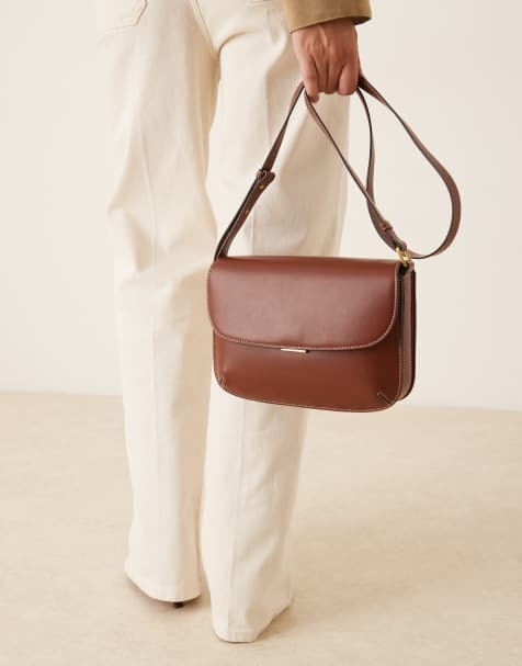 Mango – Brązowa klasyczna torebka crossbody - view 1