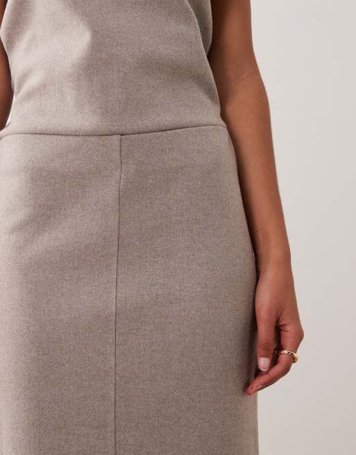 Mango – Brązowa spódnica maxi, część zestawu, 3 z 5