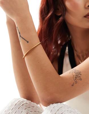 Mango - Brede armband in goud