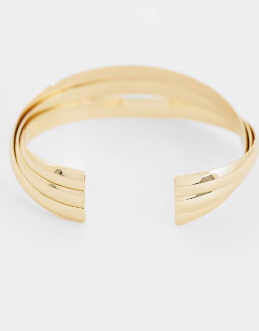 Mango – Breiter Armreif in Goldoptik, 3 von 3