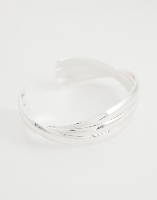 Mango – Breiter Armreif in Silberoptik, 2 von 3