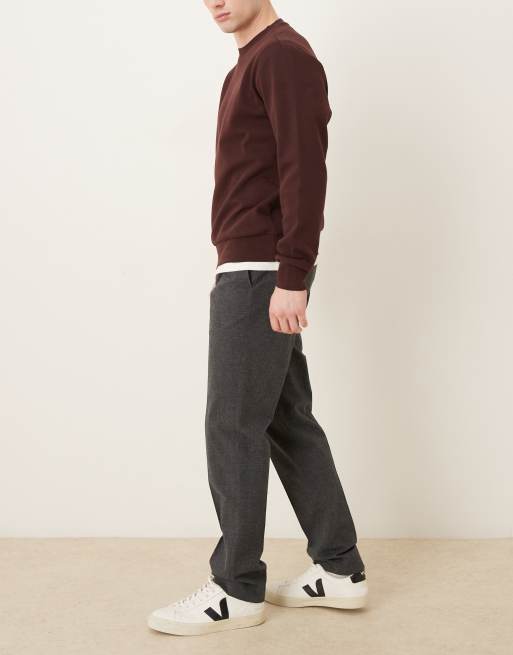 Mango – Brest – Elegante Hose in Anthrazit mit Nadelstreifen, geradem Schnitt und hohem Baumwollanteil, 3 von 5