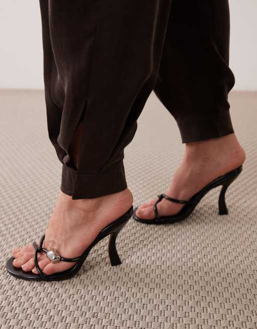 Mango broek met omslag in bruin, 5 van 5