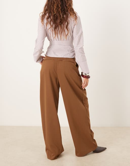 Mango – Bruna, figursydda byxor i slouchy stil, 3 av 5