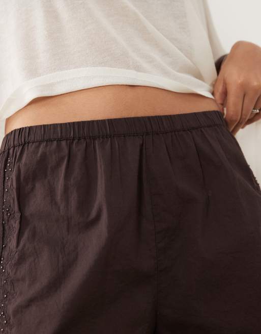 Mango – Bruna shorts i 100% bomull med spetskant, 4 av 5
