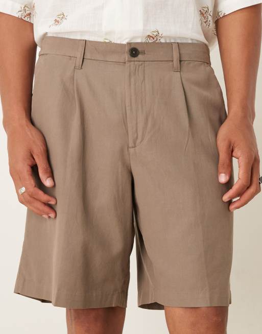 Mango – Bruna shorts i bomullsmix med veck, 4 av 5
