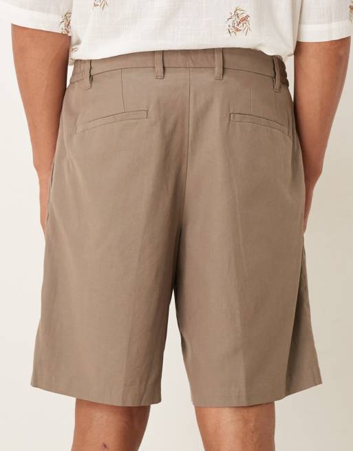 Mango – Bruna shorts i bomullsmix med veck, 5 av 5