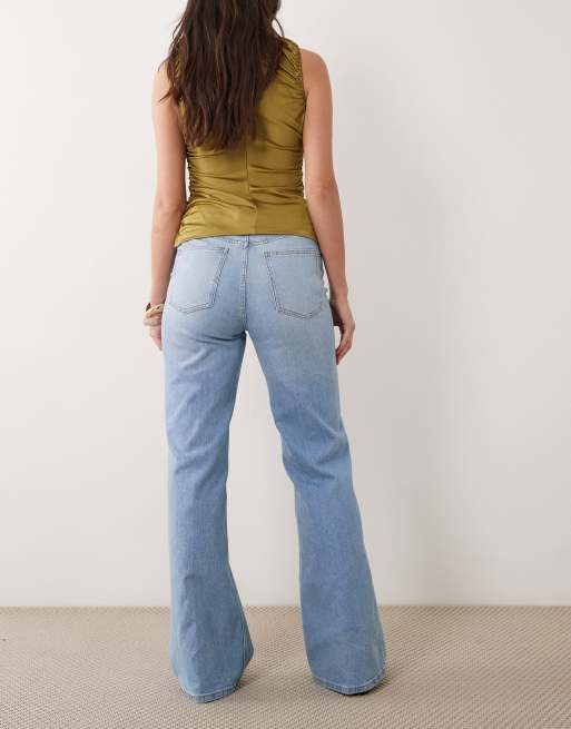 Mango – Brynn – Gerade geschnittene Jeans in Mittelblau mit hohem Baumwollanteil und Taschendetail, 3 von 5