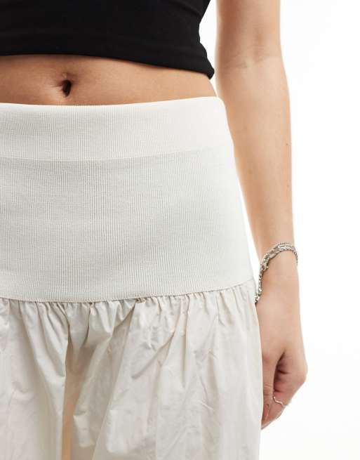 Mango white midi skirt best sale