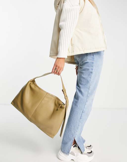 Leather bucket bag mango new arrivals