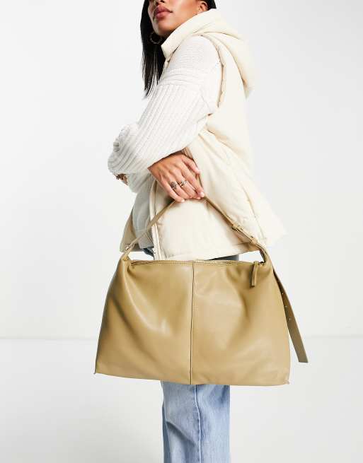 Leather bucket bag on sale mango