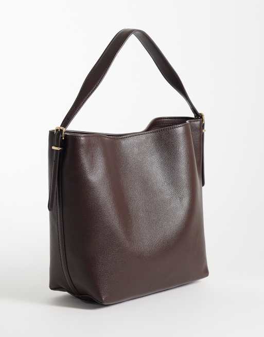 Mango Bucket Bag in Schokobraun, 4 von 4