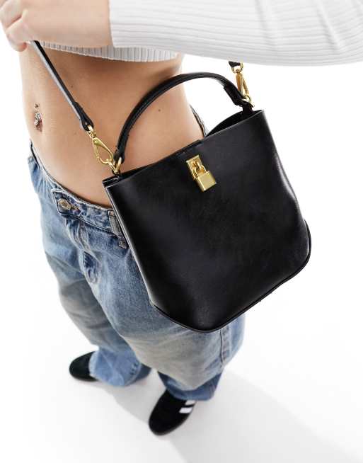 Mango black bucket bag online