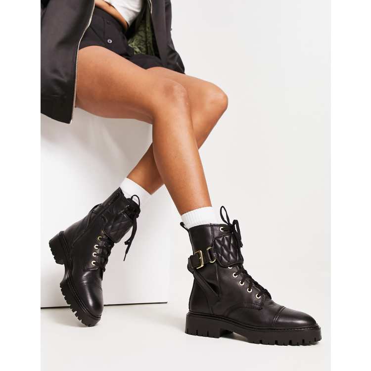 Buckle detail clearance boots