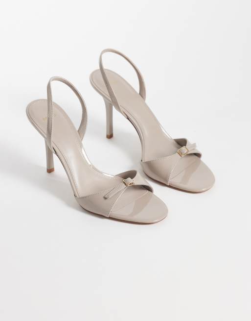 Mango buckle detail heeled stiletto in pink, 2 of 4
