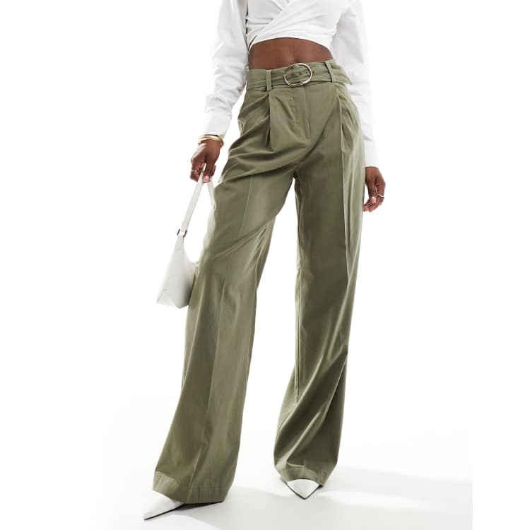 Nala  High waist wide pants Mサイズ YMI Jeans Women's Snap Wide Leg Utility Pants, Black, M at