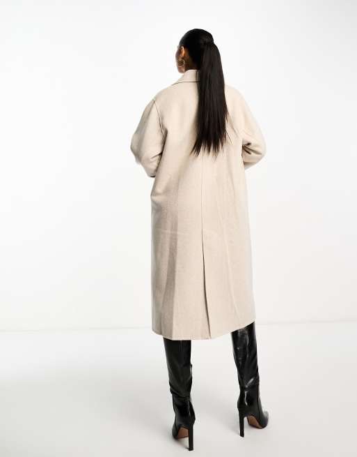 Mango - Double-Sided Coat with Buttons Medium Brown - M - Women