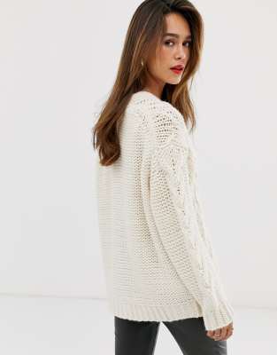 mango white cardigan