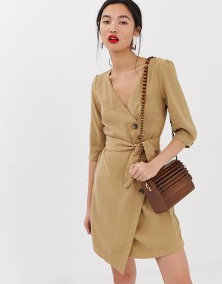 mango beige dress