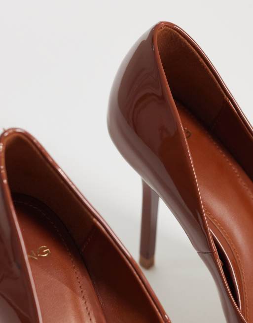 Mango – Buty na obcasie z noskami w szpic w kolorze terakoty, 2 z 4