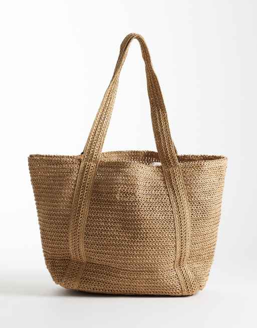 Mango - Cabas en raphia - Beige, 4 de 4