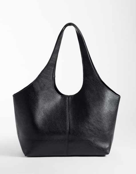 Mango - Cabas structuré - Noir - view 1