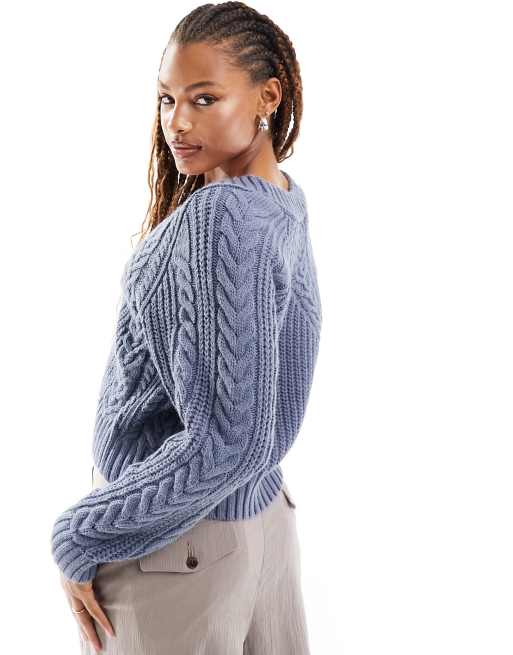 Blue shop knit cardigan