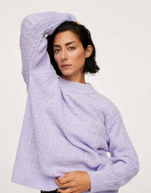 Mango 2025 purple jumper