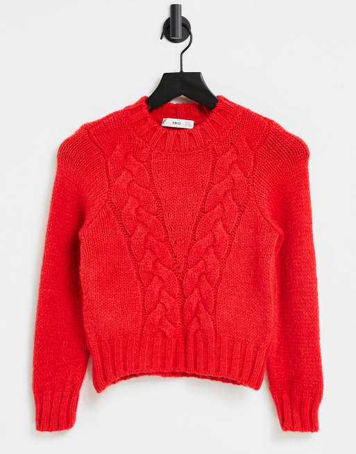 Mango 2025 red jumper