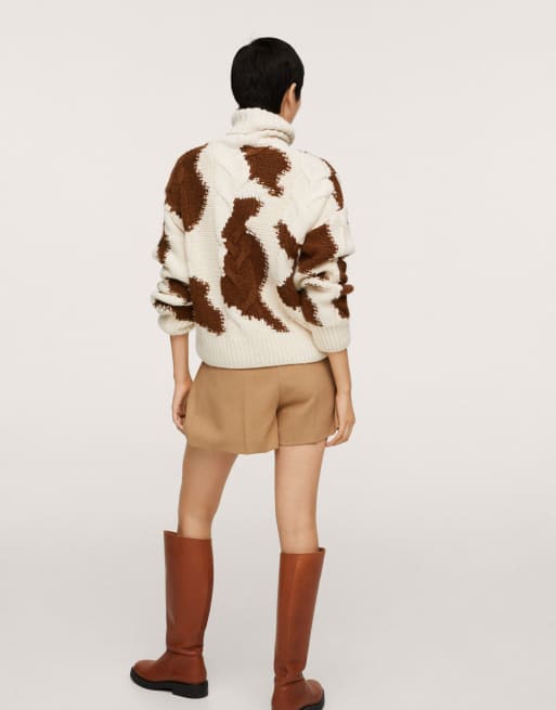 Mango cow print jacket store